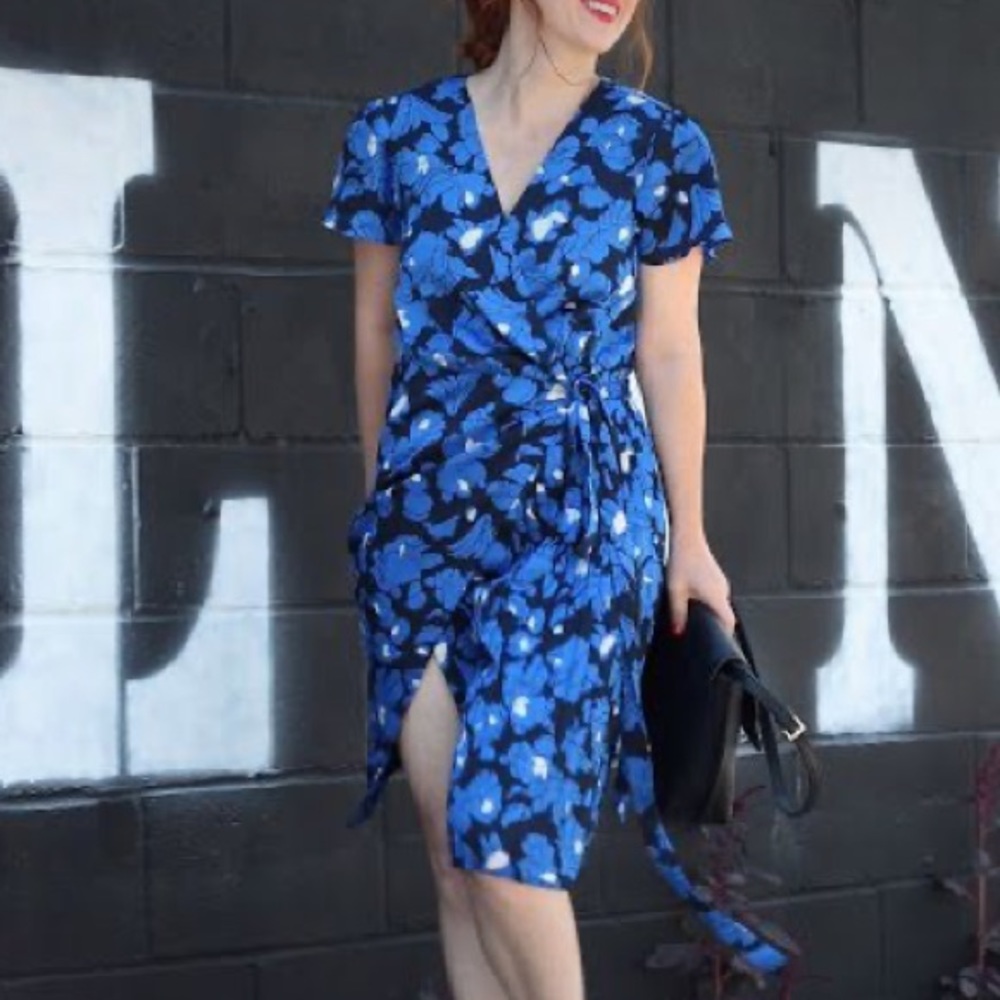 NWOT Banana Republic Floral wrap dress